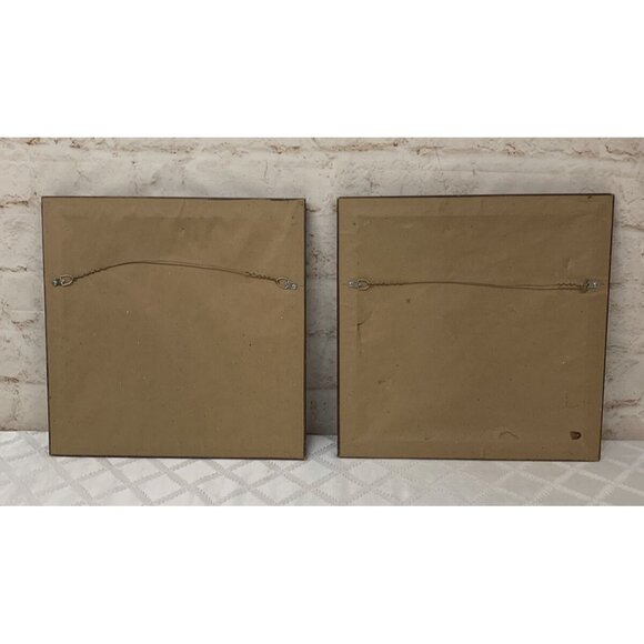 Cathy Gendron Whimsical Dog Cat Fish Framed Art 15" x 15" - Picture 5 of 7